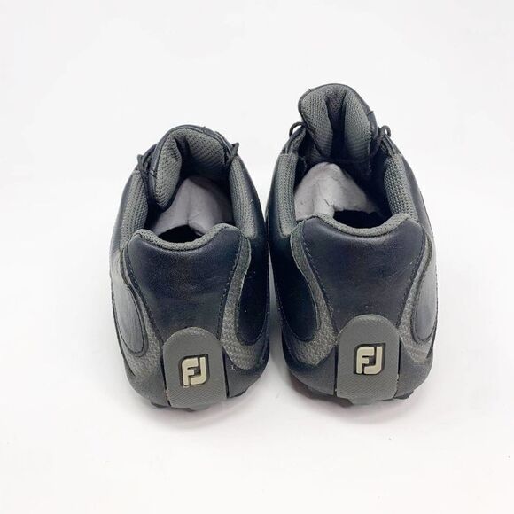 Footjoy Mens Superlites 58109 Black Leather Low Top Lace Up Golf Cleats Size 8M - Picture 4 of 8
